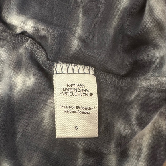 YOUNG FABULOUS & BROKE Bennet Long Sleeve Blue Ombre Tie Dye Maxi Dress - Picture 5 of 6